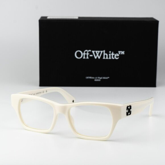 Off-White STYLE 7E Men Eyeglasses White Square OERJ07E STYLE 7E 0100 - Picture 1 of 10
